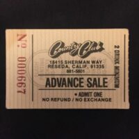 124 Chuck Landis' Country Club, Reseda - (CONCERT TICKET STUB 1983b 68midnight) Gig | Cirith Ungol Online CONCERT TICKET STUB 1983b 68midnight Chuck Landis' Country Club, Reseda | Cirith Ungol Online