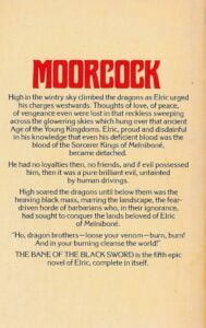 DAW The Bane of the Black Sword 1977.08 back Elric 5. The Bane of the Black Sword | Cirith Ungol Online