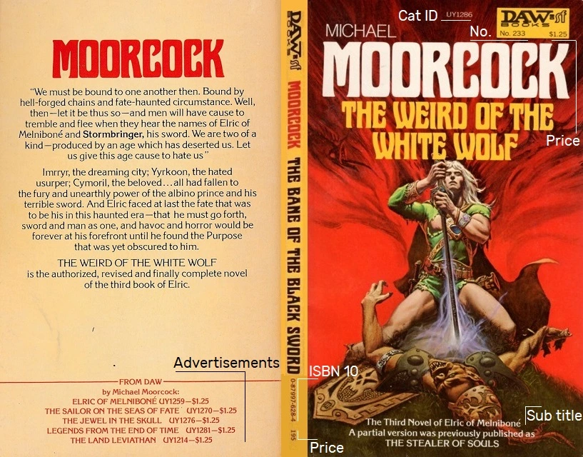 DAW The Weird of the White Wolf Michael Moorcock | Cirith Ungol Online