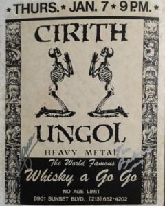 Heavy Metal @ Whisky a Go Go Jan. 7 Heavy Metal @ Whisky a Go Go | Cirith Ungol Online