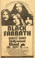 426 Black Sabbath - (Hollywood Bowl from Gentle Giant 3) Band | Cirith Ungol Online Hollywood Bowl from Gentle Giant 3 Black Sabbath | Cirith Ungol Online