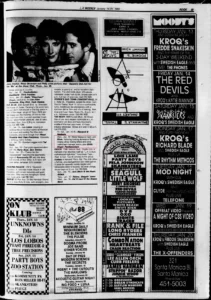 LA Weekly Thu Jan 20 1983 Metal Massacre night @ Roxy Club, Los Angeles | Cirith Ungol Online