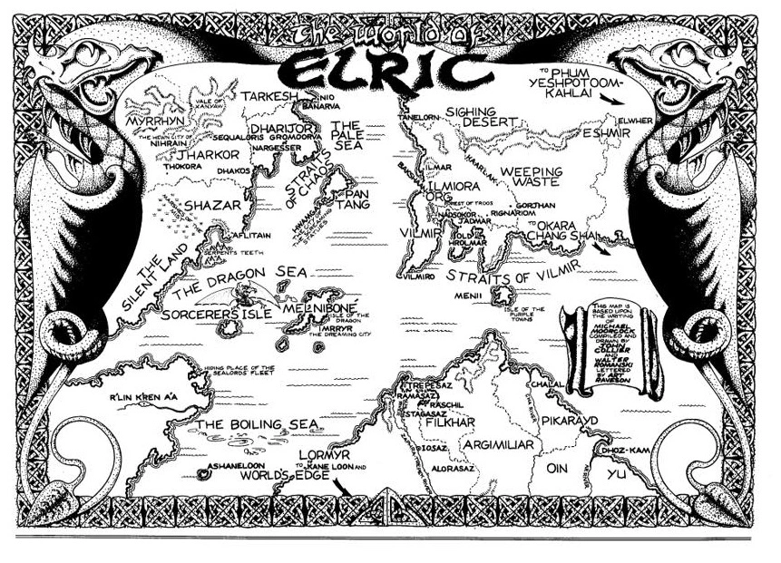 TheWorldofElric atlas of fantasy Michael Moorcock | Cirith Ungol Online