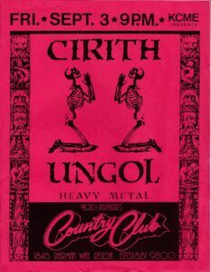 countryclub sept3 Heavy Metal @ Wolf & Rissmiller's Country Club, Reseda | Cirith Ungol Online