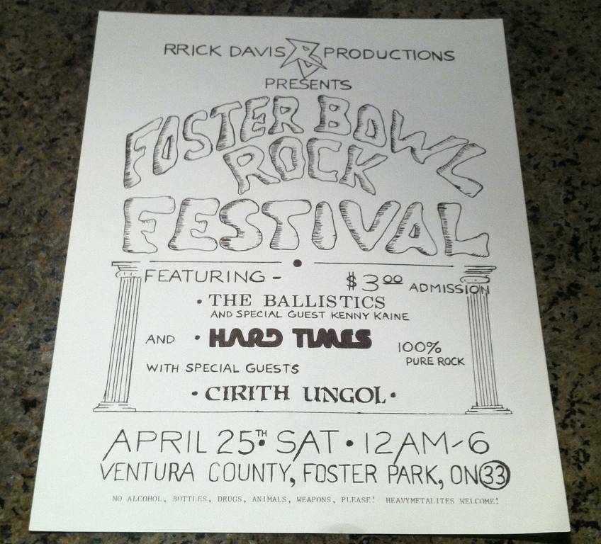 Foster Bowl Rock Festival