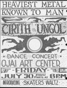 ojaiartcenterflyer Heaviest Metal Known To Man - Dance Concert @ Ojai Art Center | Cirith Ungol Online