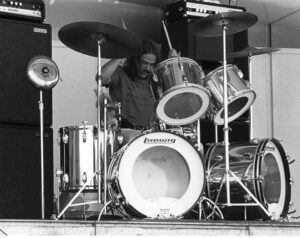 picture of a drum set William F Ludig sent Rob it was one of the prototype stainless steel sets that John Bonham later used Robert Garven | Cirith Ungol Online