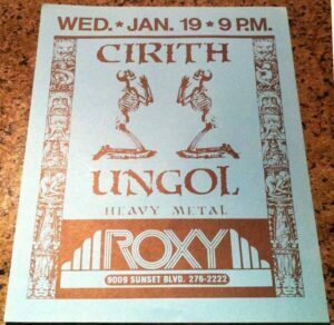 roxy jan19 Metal Massacre night @ Roxy Club, Los Angeles | Cirith Ungol Online