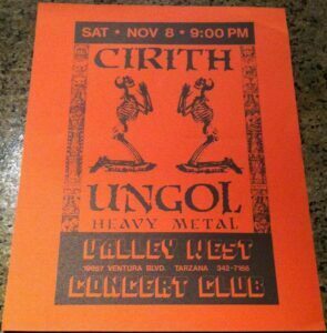 valleywest nov8 Heavy Metal @ Valley West Concert Club | Cirith Ungol Online