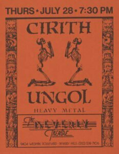beverlytheatre jul281983red Heavy Metal @ Beverly Theatre | Cirith Ungol Online