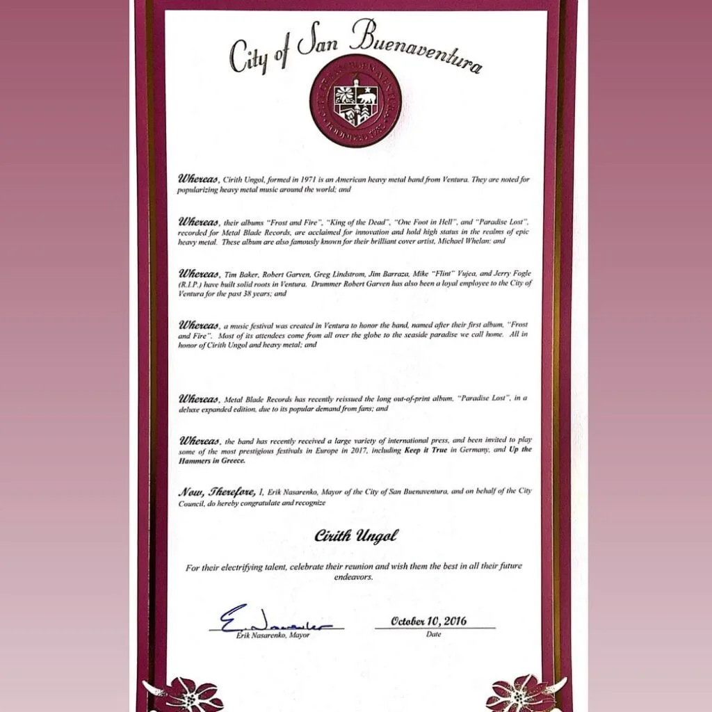 CityOfSanBuenaventura Cirith Ungol Day | Cirith Ungol Online