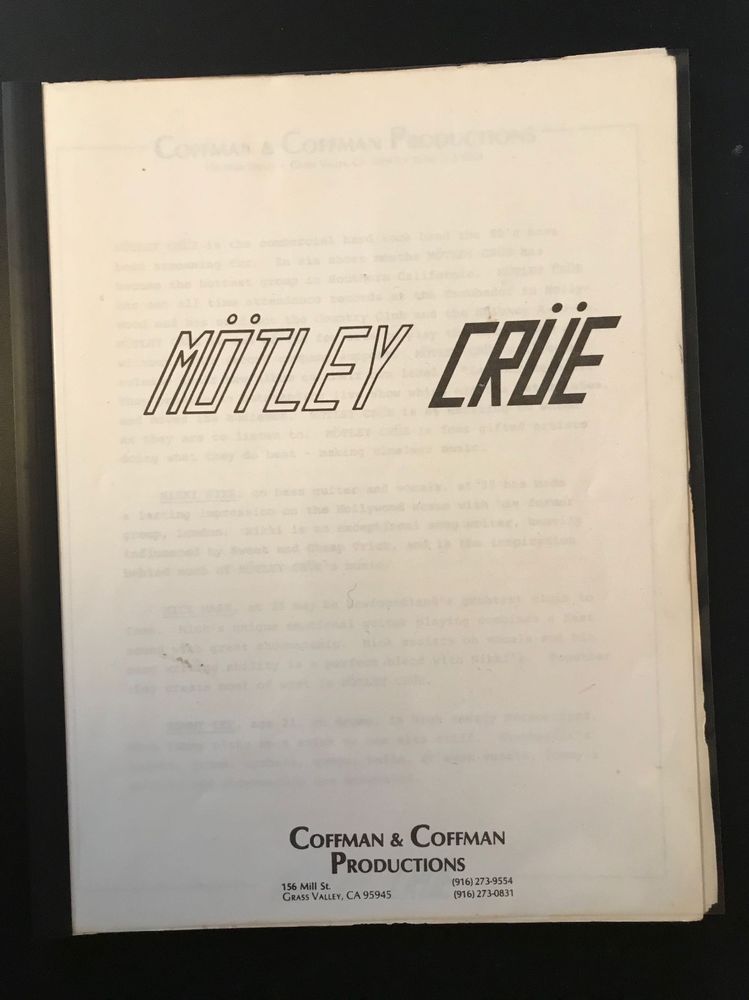 very rare original motley crue leathur promo book Very Rare Original Motley Crue Leathur Promo Book | Cirith Ungol Online