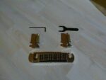 Tone Pros AVT2G-C LOCKING WRAP AROUND BRIDGE SET for Gibson Chrome, used