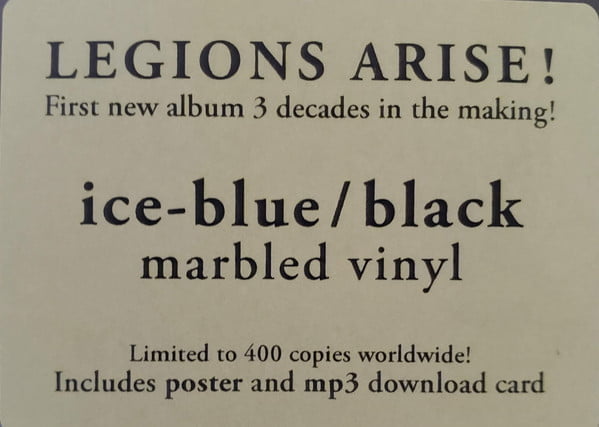 ForeverBlack-IceBlueBlack-sticker LP: US (Ice-Blue / Black Marbled Vinyl)  