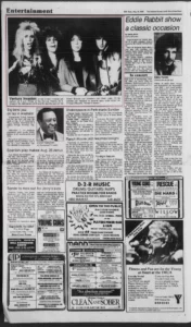Ventura County Star Free Press Tue Aug 16 1988 Friday Nite @ Ventura Theater | Cirith Ungol Online