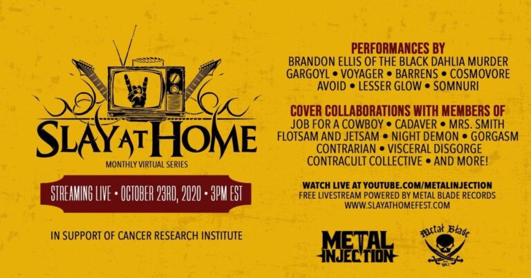 RT @MetalBlade: Stoked to be hosting the next installment of @metalinjection’s #SlayAtHome Fest! The chaos goes down TOMORROW; w…
