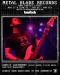 RT @MetalBlade: Jarvis Leatherby is up next! Tune into a new episode of our @Twitch Q&A this coming Thursday! Ask all of tho… RT @MetalBlade: Jarvis Leatherby is up next! Tune into a new episode of our @Twitch Q&A this coming Thursday! Ask all of tho…