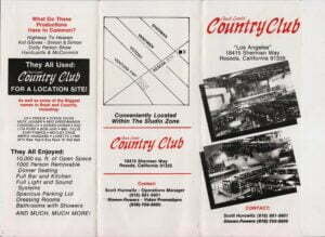 Country Club a Reseda Wolf & Rissmiller's Country Club | Cirith Ungol Online