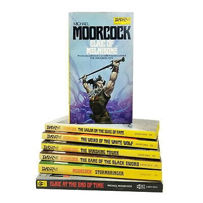 elric of melnibone michael moorcock complete 7 book set daw stormbringer Elric of Melniboné / Michael Moorcock / Complete 7 Book Set / DAW / Stormbringer | Cirith Ungol Online