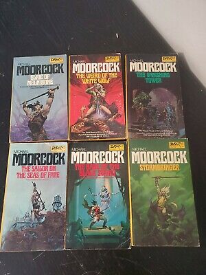 lot of 6 michael moorcock pb books elric sailor stormbringer white wolf tower 1s Lot of 6 Michael Moorcock PB Books Elric sailor stormbringer white wolf tower 1s | Cirith Ungol Online