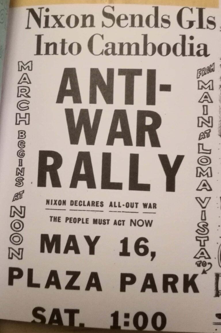Nixon Send GIs Into Cambodia – Anti-War Rally