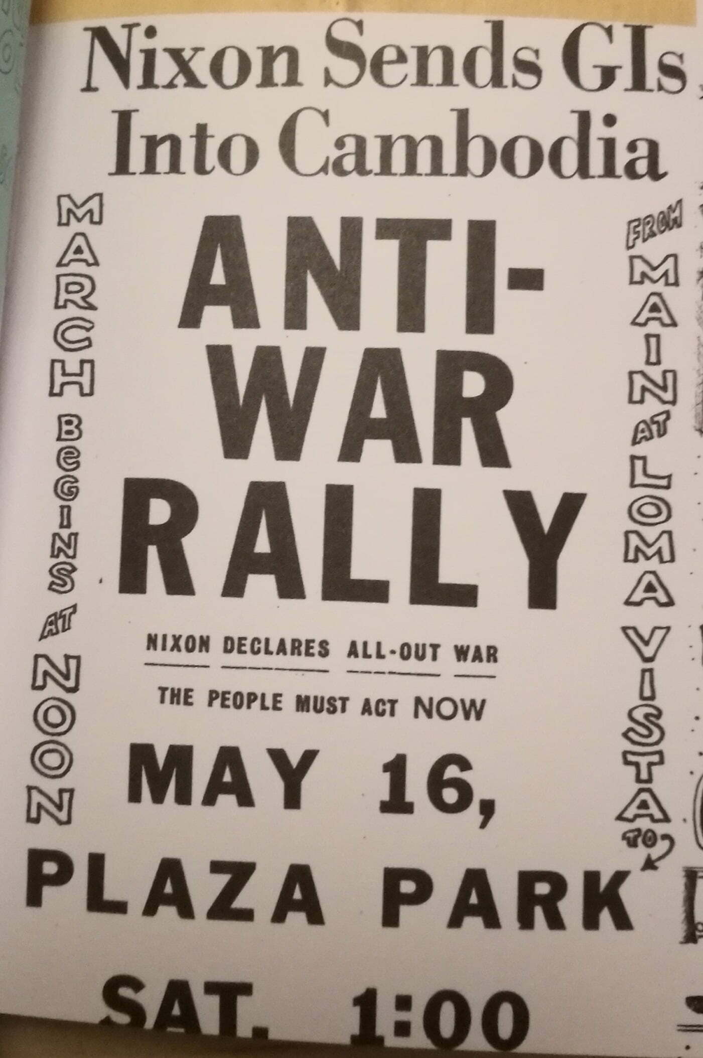 antiwar rally Nixon Send GIs Into Cambodia - Anti-War Rally | Cirith Ungol Online