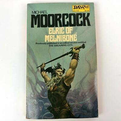 elric of melnibone michael moorcock elric saga novel 1976 1st first daw print Elric of Melnibone Michael Moorcock Elric Saga Novel 1976 1st First DAW Print | Cirith Ungol Online