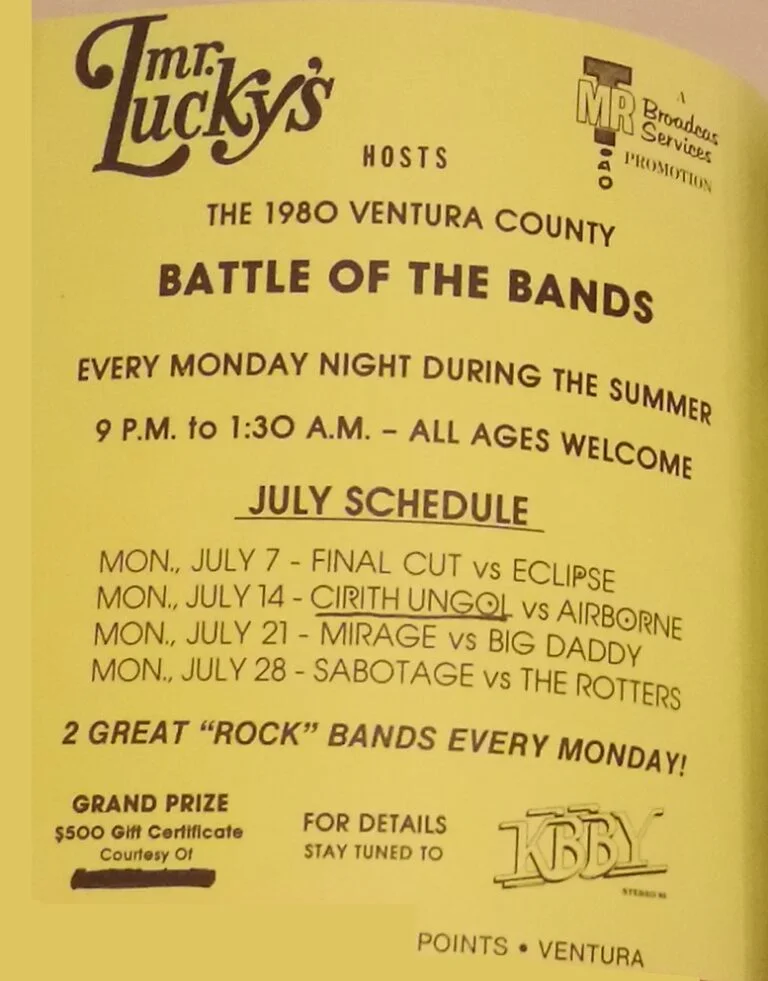 The 1980 Ventura County – Battle of the Bands