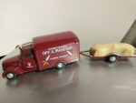 Barnini 1/43 scale 1939 Fiat 621 Maserati Transporter w/race car on trailer, F1 Barnini 1/43 scale 1939 Fiat 621 Maserati Transporter w/race car on trailer, F1