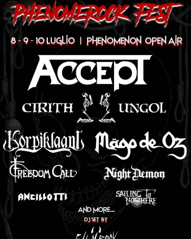 Tour with Cirith Ungol @ Phenomerock Fest, Fontaneto D’agogna, 2022
