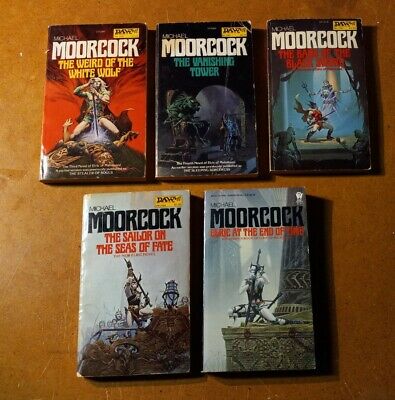 michael-moorcock-lot-of-5-vintage-elric-of-melinbone-daw-paperbacks MICHAEL MOORCOCK: Lot of 5 Vintage Elric Of Melinbone DAW Paperbacks eBay  