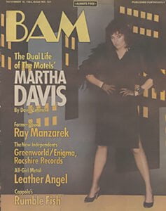 bam november 18 1983 issue 169 Enigma Records | Cirith Ungol Online