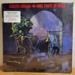 One Foot In Hell sticker LP: USA (Restless Records; RR 72143-1 / MBR 1062) | Cirith Ungol Online
