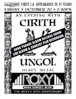 roxy first time in 35 years 2023 live album concert film recording First L.A. Appearance In 35 Years | Cirith Ungol Online