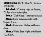 Rock showcase – 10 Feb 1992