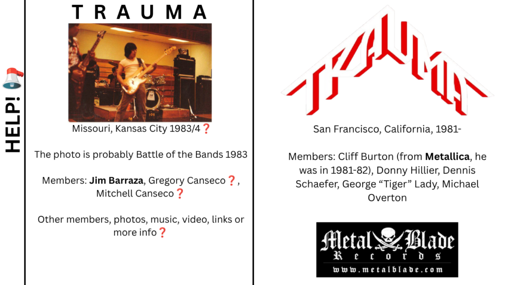 33601 Trauma - (trauma) Band | Cirith Ungol Online trauma Trauma | Cirith Ungol Online