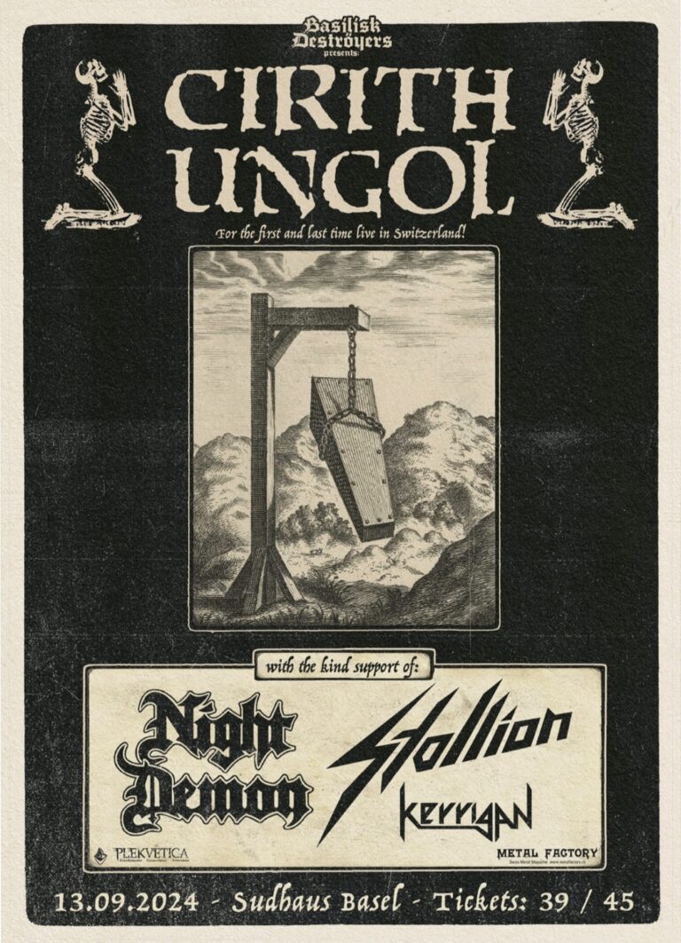 Basilisk Deströyers present: Cirith Ungol, Night Demon, Stallion, Kerrigan
