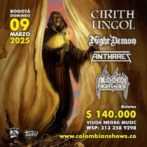 Bogota Colombia 09 marzo 2025 @ Ace Of Spades Club WG Bogotá - Colombia @ Ace of Spades Club | Cirith Ungol Online