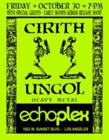 Cirith Ungol With Early Moods Oct 30 Halloween Eve October 30th | Cirith Ungol Online