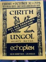 echoplex All The Shadows U.S. Album Release Show Halloween Eve October 30th | Cirith Ungol Online